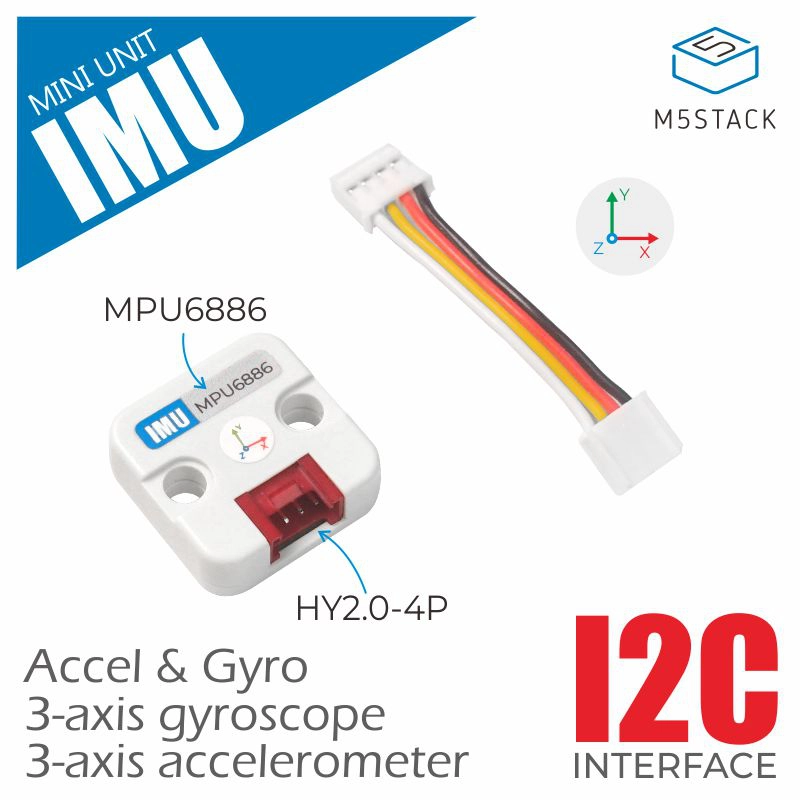 M5Stack Core2 - M5Stack ยูนิต IMU 6 แกนอย่างเป็นทางการ (MPU6886)