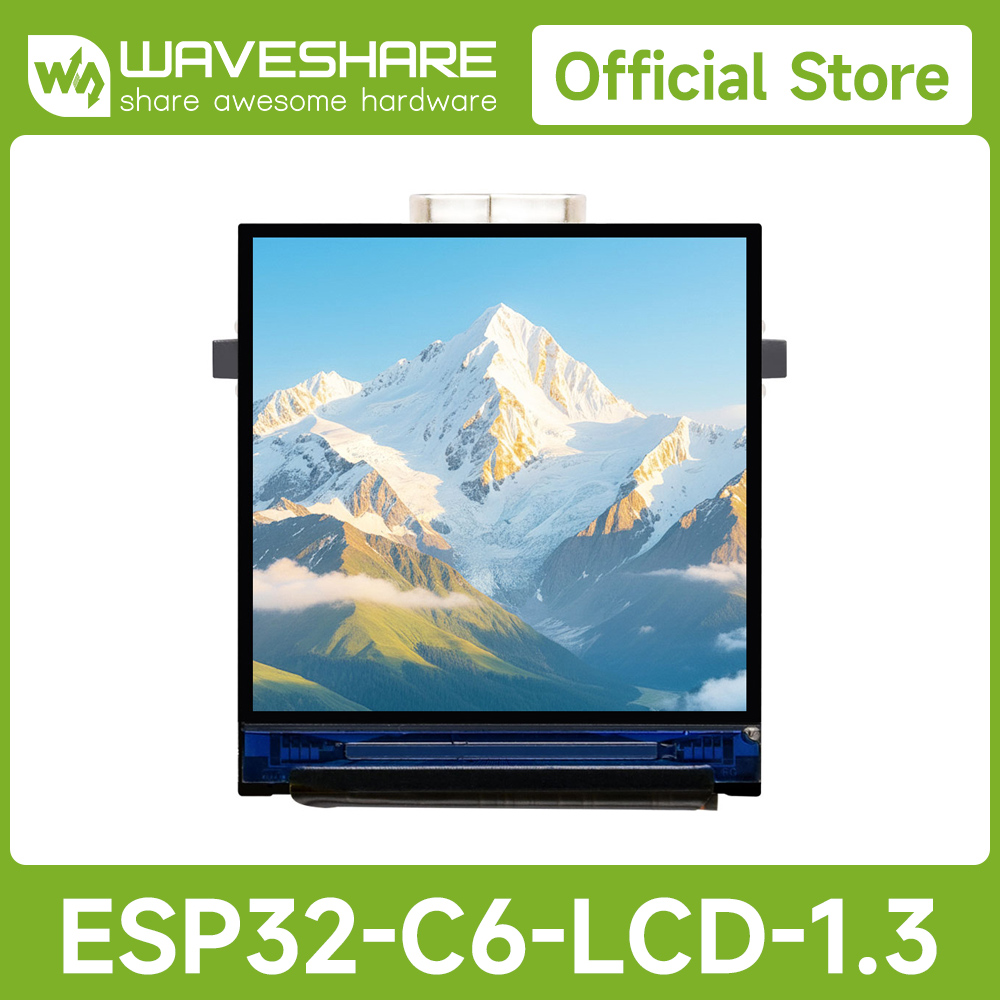 Doit Esp32 - เวฟแชร์ ESP32-C6 บอร์ดพัฒนาจอแสดงผล LCD ขนาด 1.3
