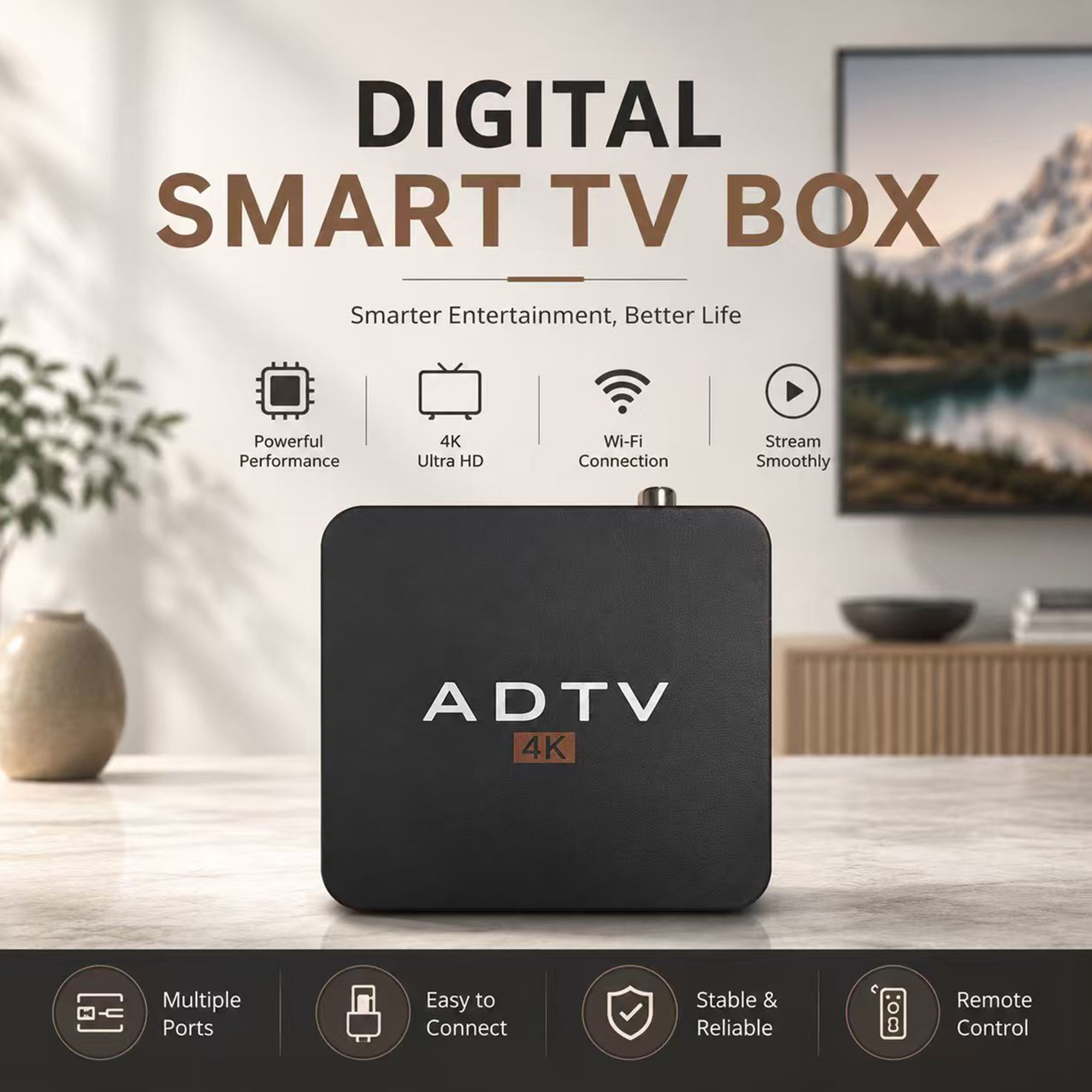 Devkitc - กล่องรับสัญญาณทีวีดิจิทัล (STB): อุปกรณ์แอนดรอยด์ OTT + กล่องรับสัญญาณแบบสองโหมด