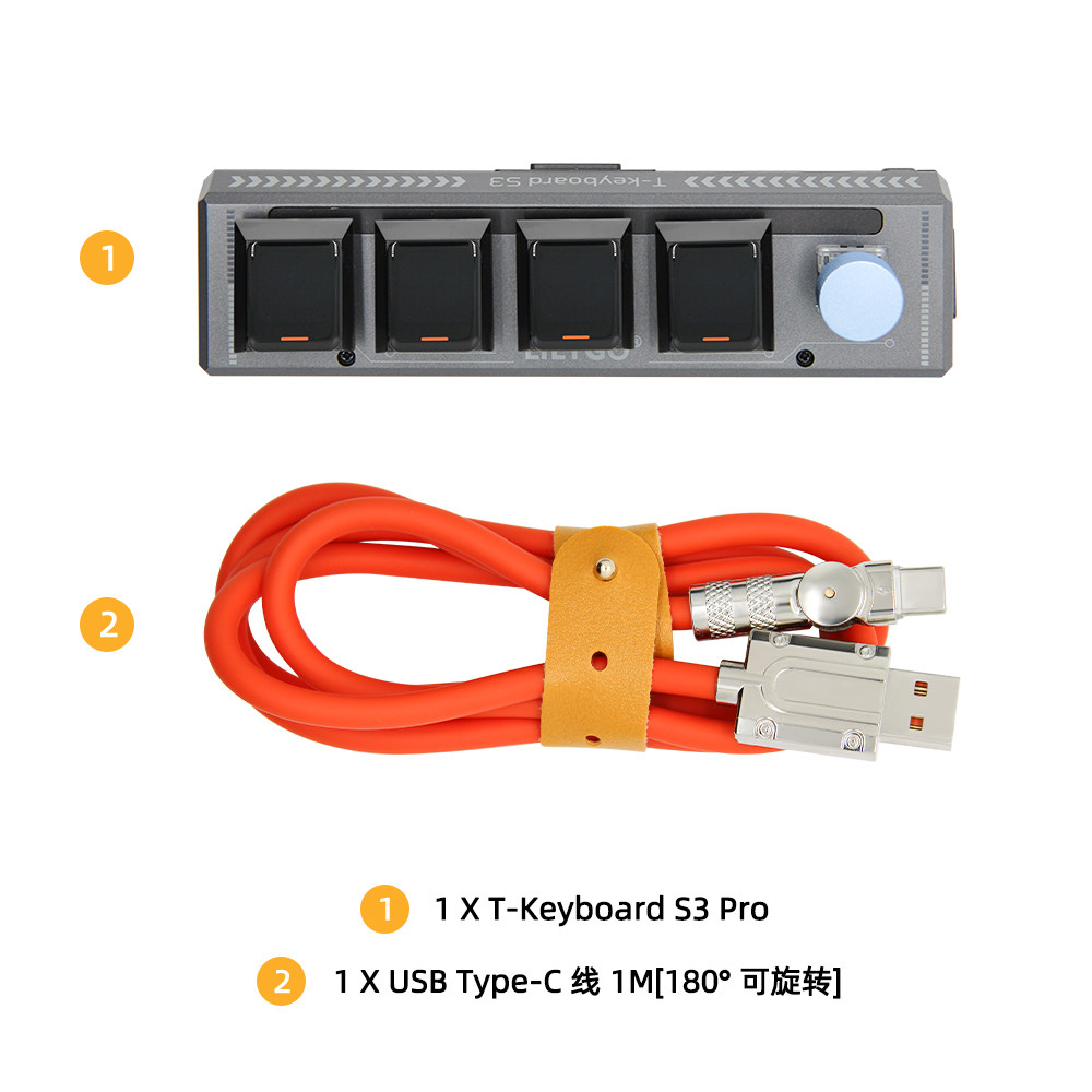 Lolin S3 - LILYGO T-Keyboard-S3-Pro ESP32-S3 บอร์ดพัฒนาคีย์บอร์ด - โมดูลเข้ารหัส