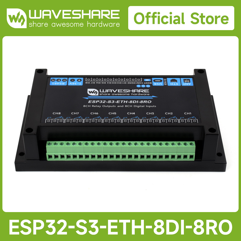 Waveshare อุตสาหกรรม 8-Channel - Doit Esp32 บทวิจารณ์และราคา