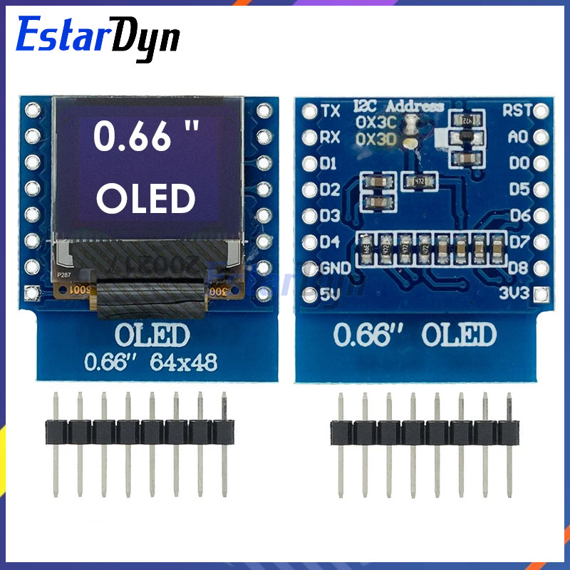 จอ LCD แสดงผล OLED ขนาด0.66นิ้ - Wemos D1 Mini บทวิจารณ์และราคา