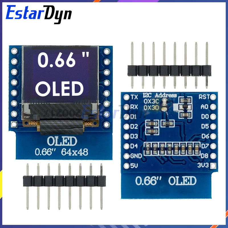 จอ LCD แสดงผล OLED ขนาด0.66นิ้ - Wemos D1 Mini บทวิจารณ์และราคา