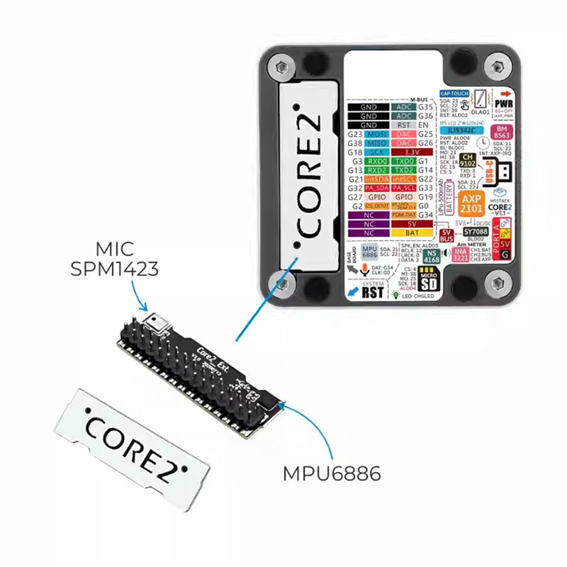 ABZW สำหรับ M5stack Core2 V1.1 - M5Stack Core2 บทวิจารณ์และราคา