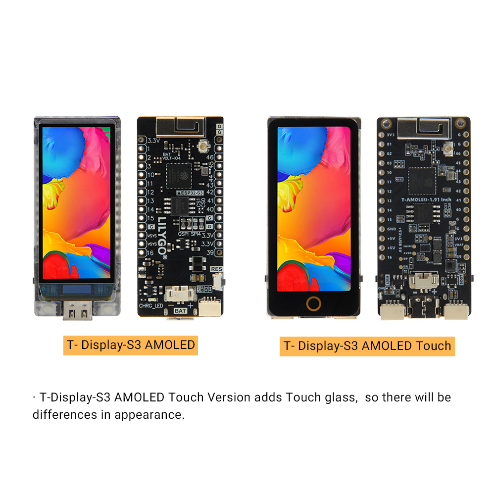 TTGO T-Display-S3 AMOLED ESP32 - Ttgo Tdisplay บทวิจารณ์และราคา