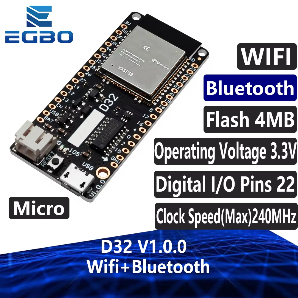 EGBO สำหรับ LOLIN D32 V1.0.0 - - Lolin D32 บทวิจารณ์และราคา
