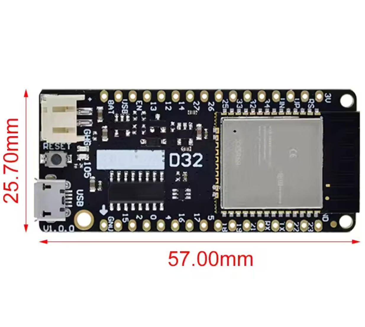 GREATZT LOLIN D32 V1.0.0 - บอร - Lolin D32 บทวิจารณ์และราคา