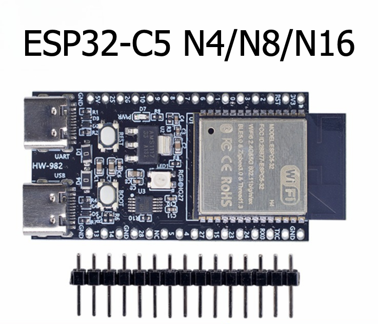 บอร์ดพัฒนา Esp32-c5-devkitc-1  - Devkitc บทวิจารณ์และราคา