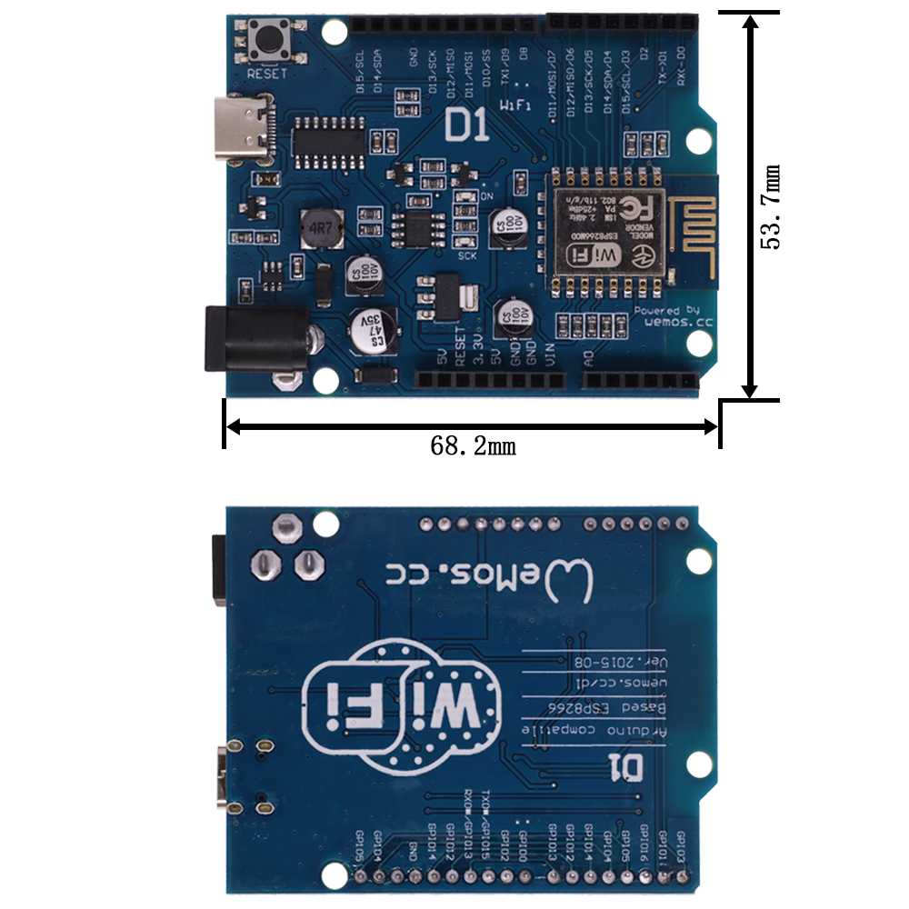ESP-12E WeMos D1 R2 UNO R3 CH3 - Wemos D1 บทวิจารณ์และราคา