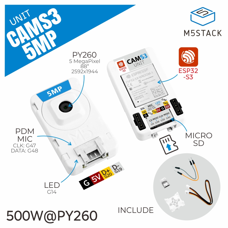 M5Stack Official Unit CamS3 กล - M5Stack Core2 บทวิจารณ์และราคา