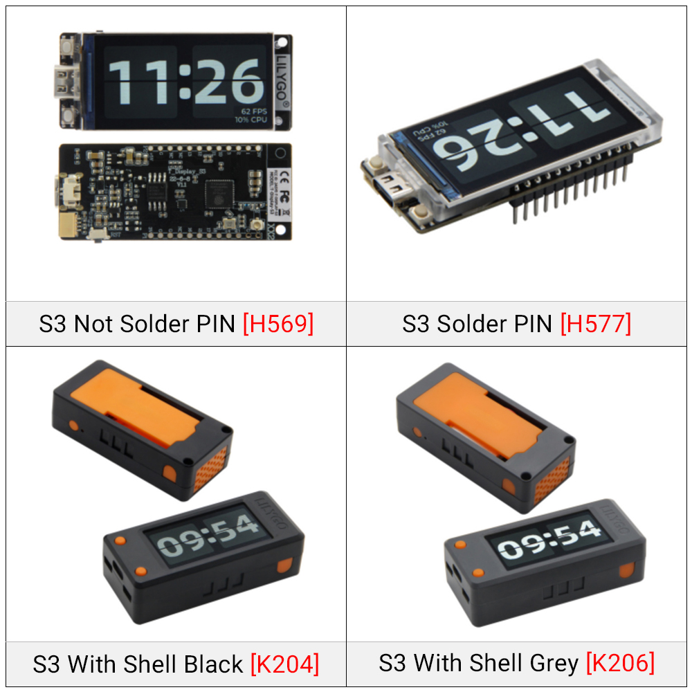 โมดูลจอแสดงผล TTGO T-Display-S - Ttgo Tdisplay บทวิจารณ์และราคา