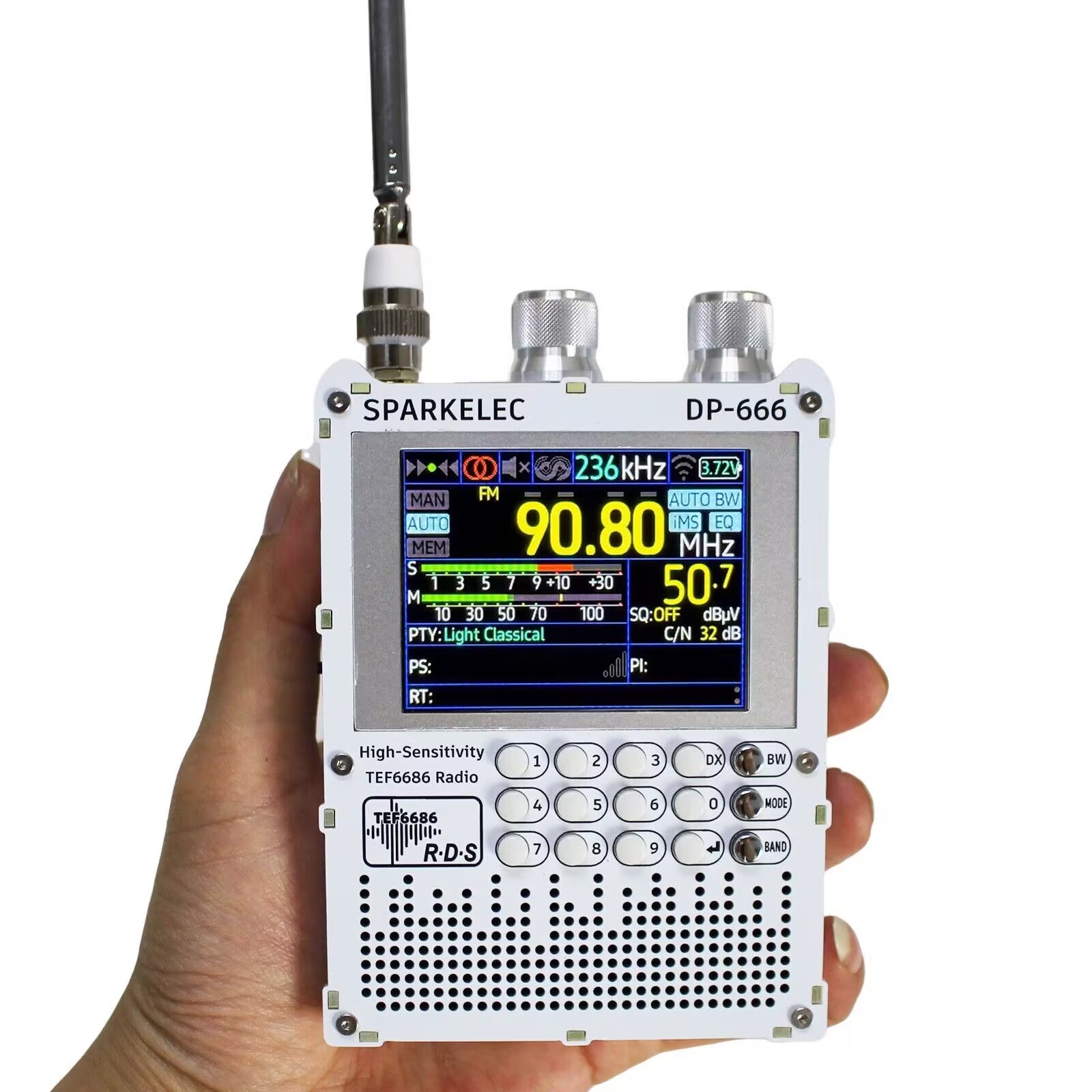 วิทยุรุ่นใหม่ DP-666 TEF6686 ค - Devkitc บทวิจารณ์และราคา