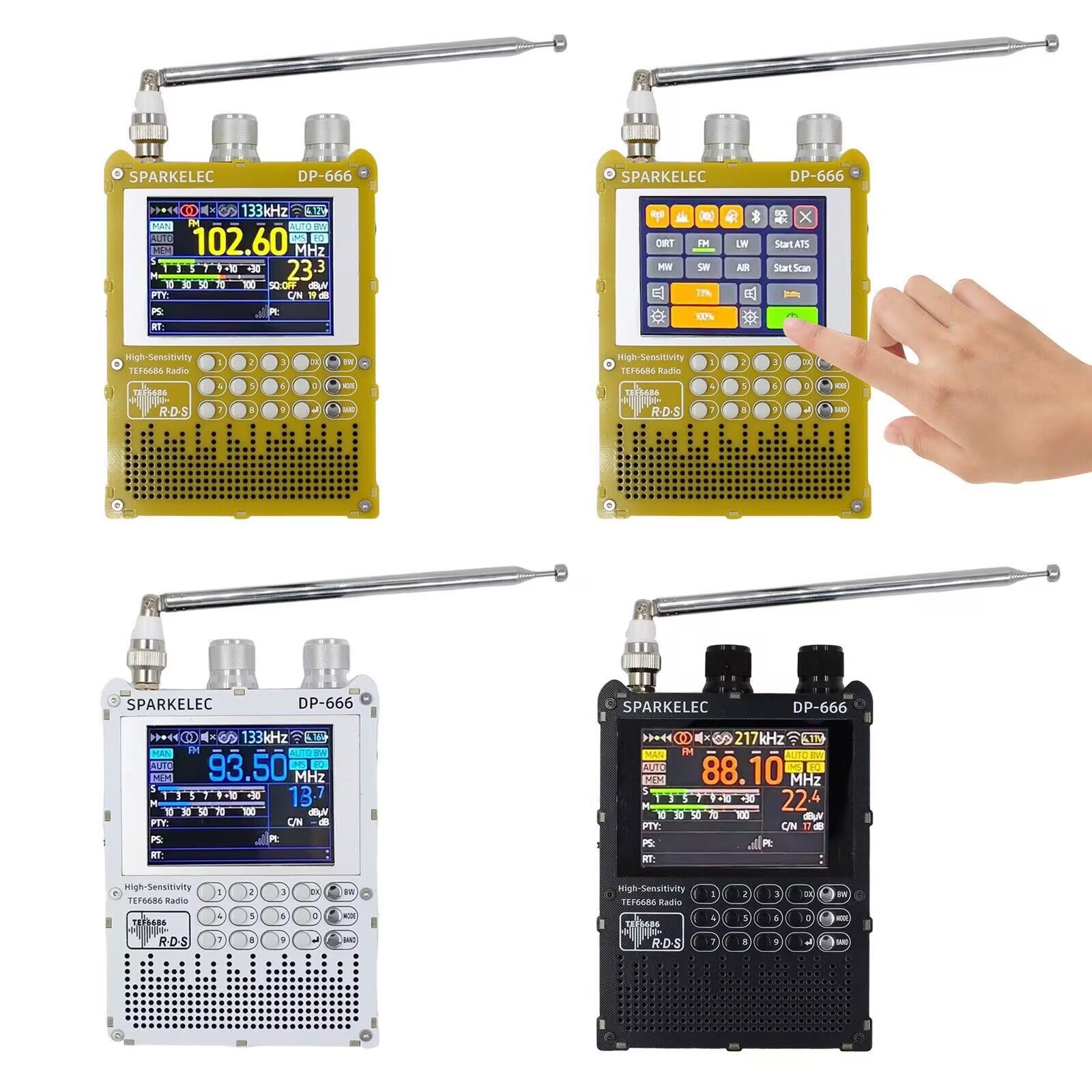 วิทยุรุ่นใหม่ DP-666 TEF6686 ค - Devkitc บทวิจารณ์และราคา