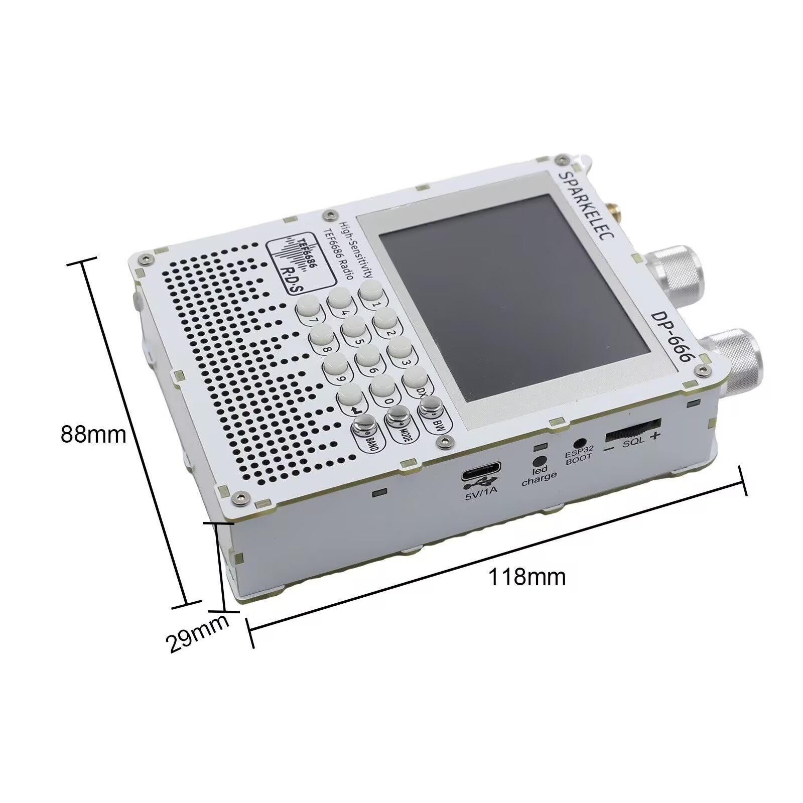 วิทยุรุ่นใหม่ DP-666 TEF6686 ค - Devkitc บทวิจารณ์และราคา